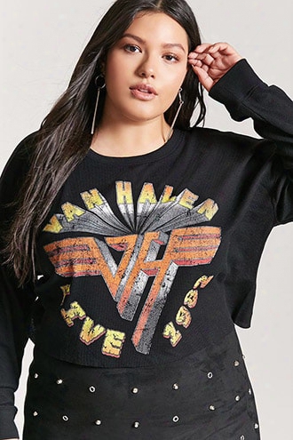 Plus Size Van Halen Graphic Crop Top