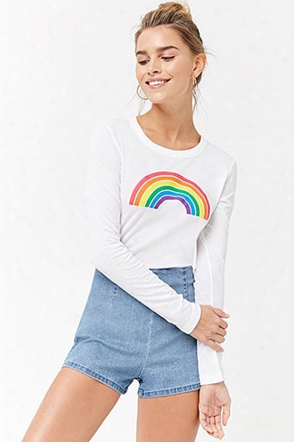 Rainbow Graphic Crop Top