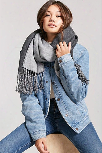 Reversible Oblong Fringe Scarf