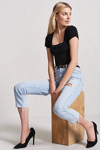 Square Neck Crop Top