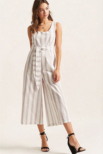 Stripe Wide-leg Jumpsuit