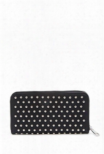 Stud Faux Leather Wallet