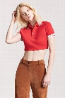 Cropped Polo Shirt