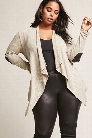 Plus Size Marled Knit Cardigan