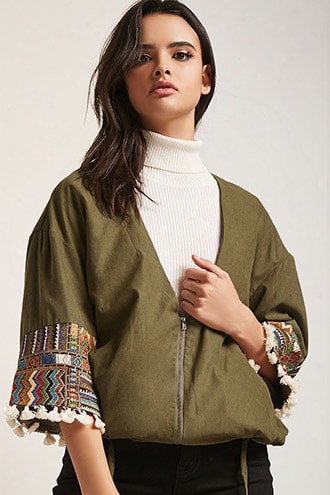 Tribal-inspired Woven Jacket