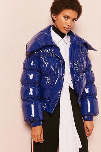 Vinyl Puffer Jacket