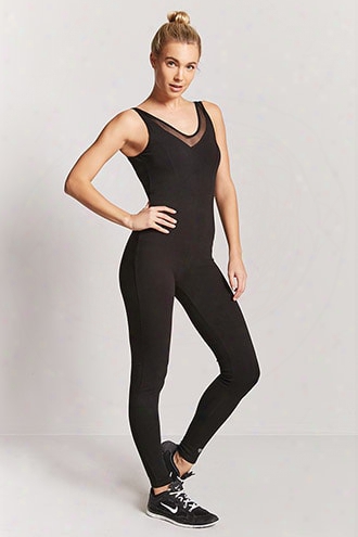 Active Sheer Mesh Jumpsuit