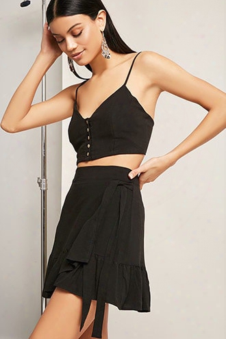 Button-front Cropped Cami
