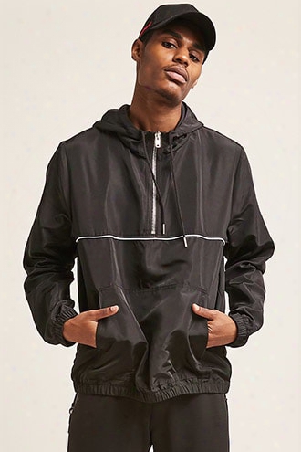 Contrast-trim Anorak