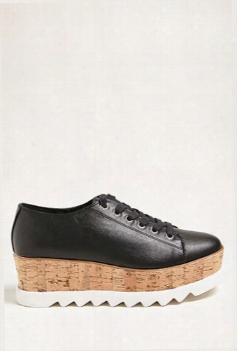 Cork-wrapped Platform Sneakers