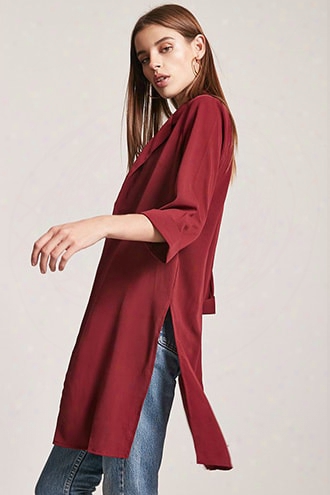 Crepe Longline Cardigan