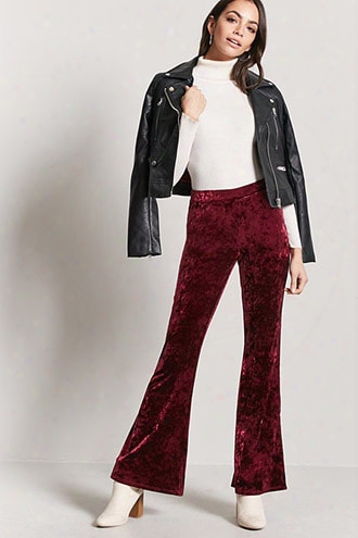 Crushed Velvet Flare Leggings