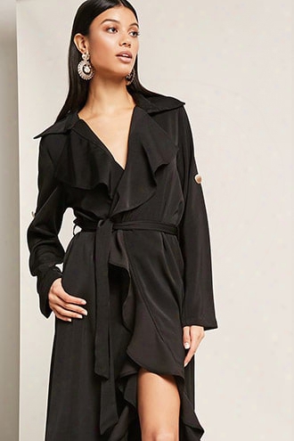 Drape Front Duster Jacket