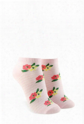 Floral Print Ankle Socks