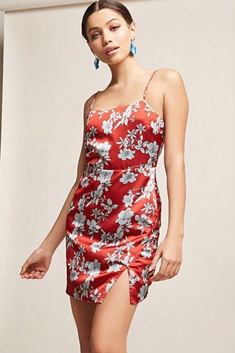 Floral Satin Cami Dress