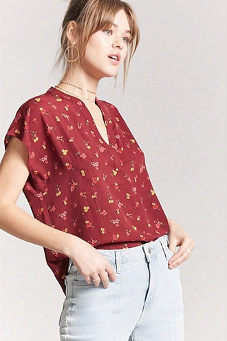 Floral Woven Top