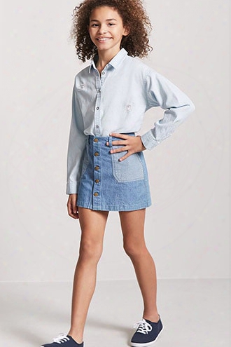 Girls Button-front Shirt (kids)