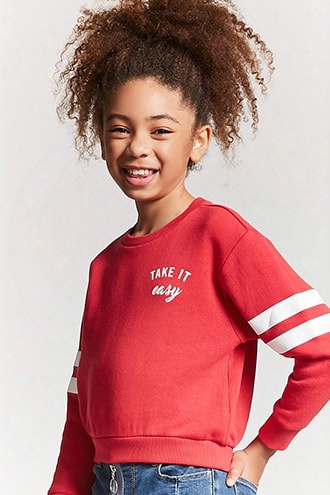 Girls Take It Easy Graphic Pullover (kids)