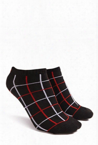 Grid Ankle Socks