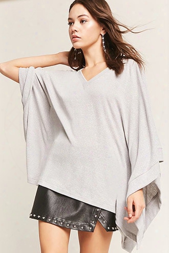 Heathered Cape Sleeve Tunic