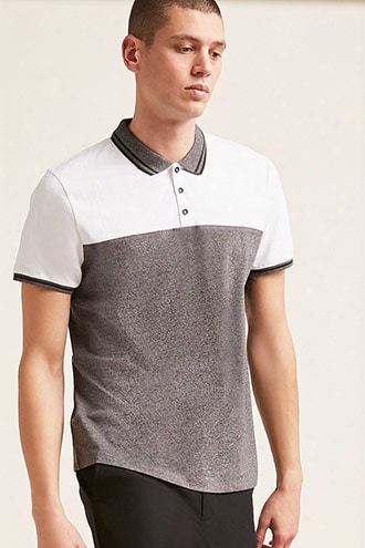 Marled Colorblock Polo