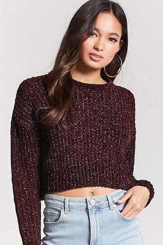 Metallic Chenille Knit Sweater