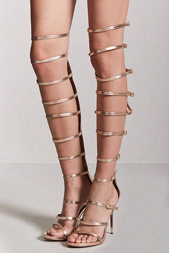 Metallic Gladiator Heels