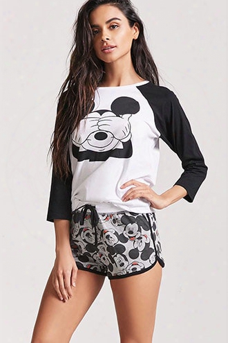 Mickey Mouse Graphic Pajama Top