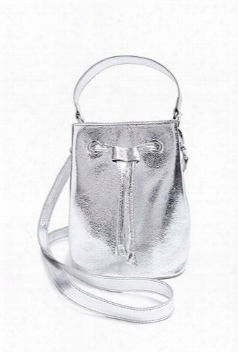 Mini Metallic Bucket Bag