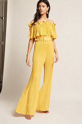 Pleated Chiffon Jumpsuit