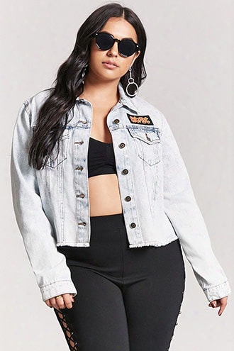 Plus Size Acdc Denim Jacket