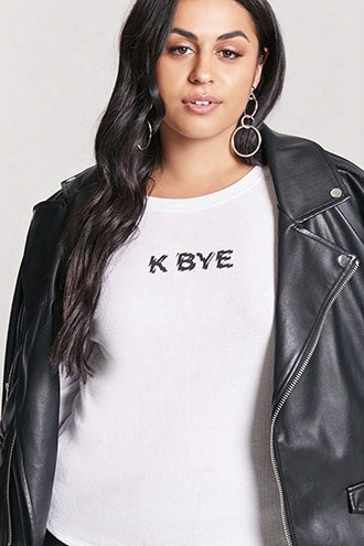 Plus Size K Bye Graphic Tee