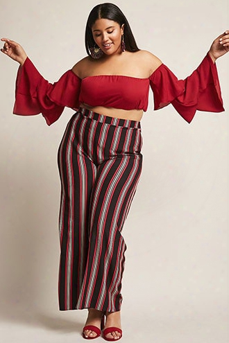 Plus Size Knit Palazzo Pants