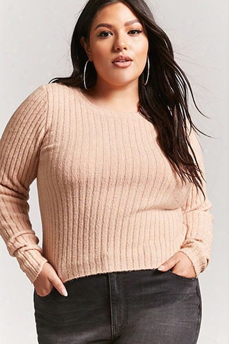 Plus Size Ribbed Sweater