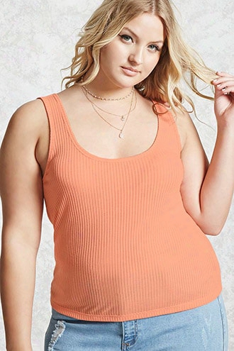 Plus Size Ribbed Tank Top