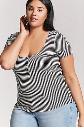 Plus Size Stripe Top