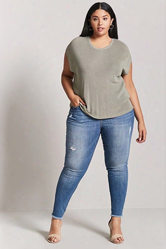 Plus Size Sweater-knit Top