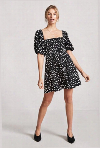 Polka Dot Smocked Dress