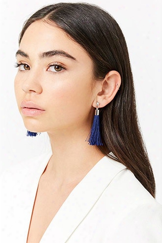 Rhinestone Tassel Earrings