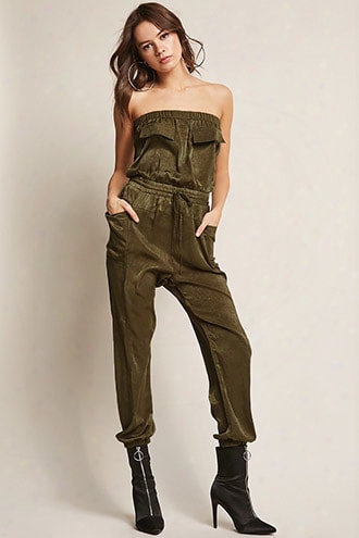 Satin Tube Jumpsuit