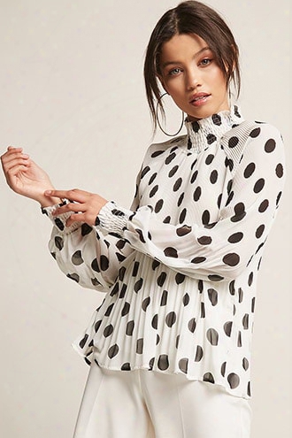 Smocked Polka Dot Top