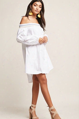 Stitched Off-the-shoulder Dress