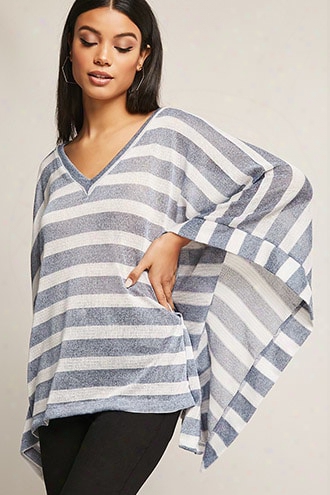 Stripe Open-knit Top