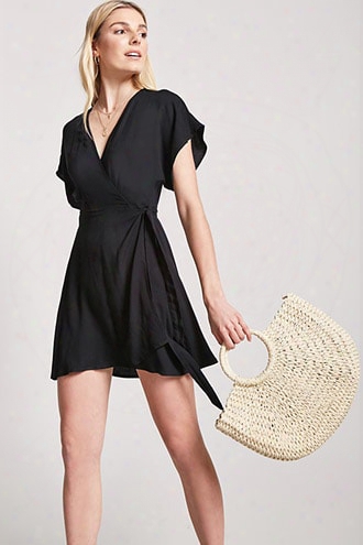 Surplice Wrap-front Dress