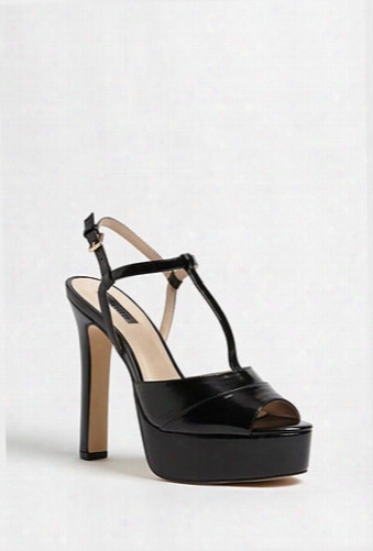 T-strap Platform Heels