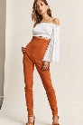 Faux Suede High-Rise Pants