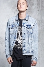 Zipper-Hem Denim Jacket