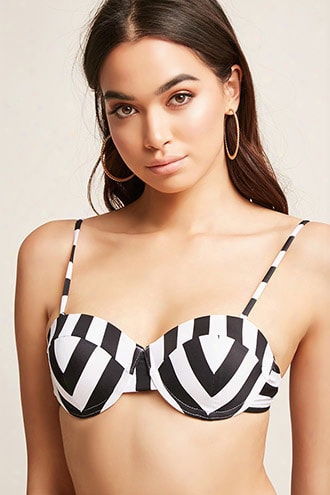 Unique Vintage Stripe Bikini Top