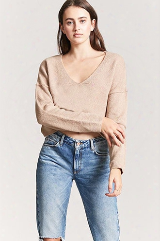 V-neck Crop Sweater