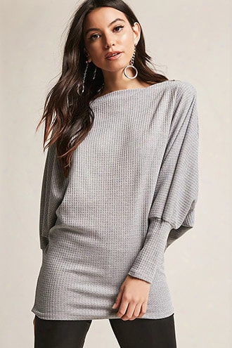 Waffle Knit Batwing Top